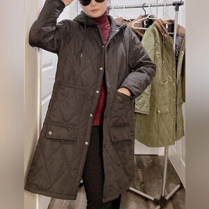 Long Thick Lightweight Winter Jackets & Winter Coat & Trench Coats size S~3XL